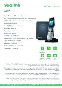 Yealink W60P DECT IP Phone